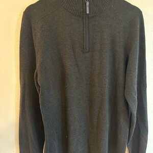 Smartwool Women’s Half-Zip wool blend Pullover Sweater‎ in Charcoal size S